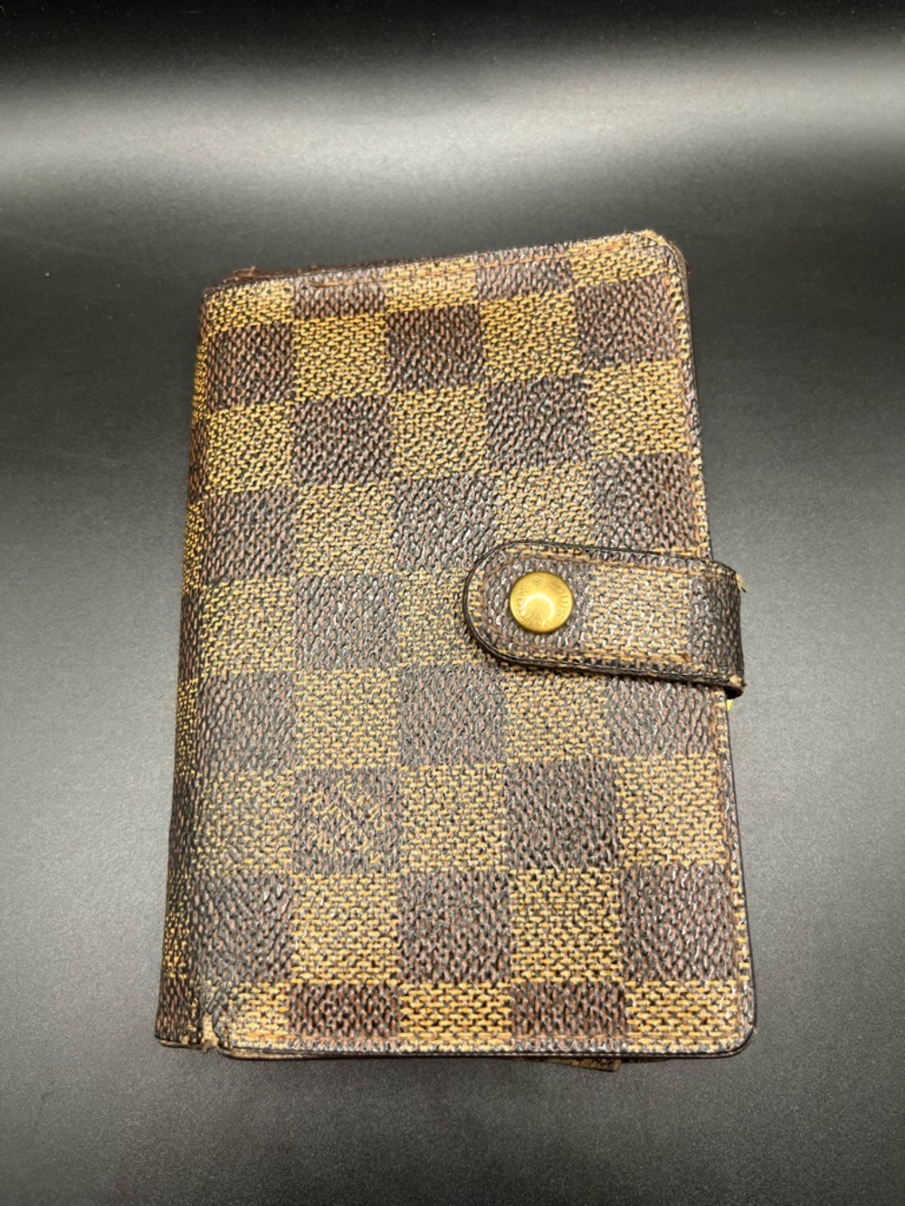 Louis Vuitton Damier Canvas Agenda Cover in Brown and Tan